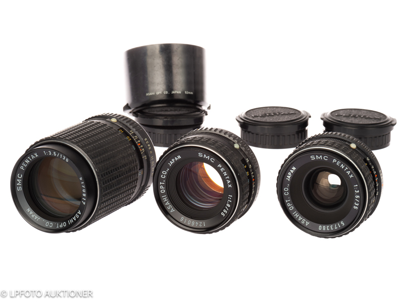 Lot with 3 SMC Pentax lenses