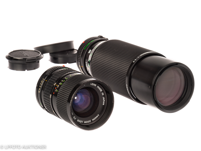 Lot with two Canon FDn Zoom lenses