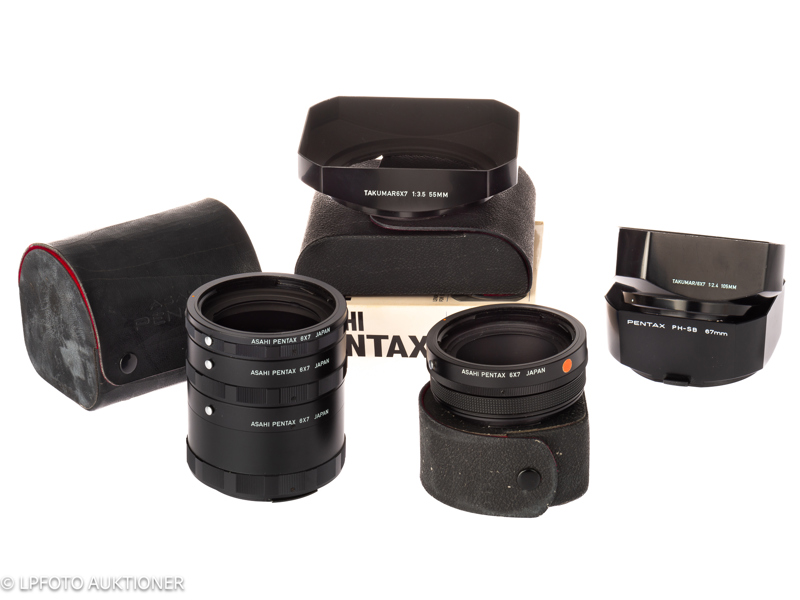 Lot with Pentax accessories