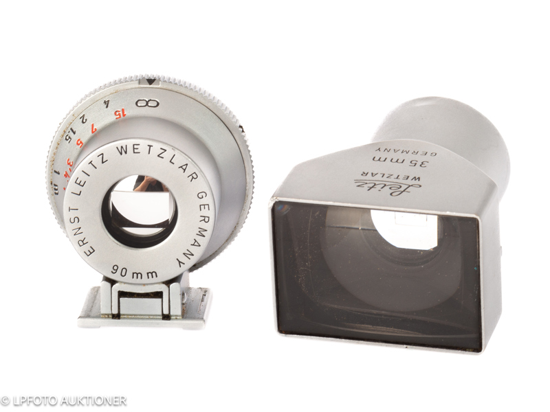 Lot with two Leitz viewfinders
