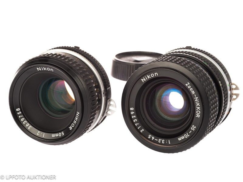 Lot with two Nikon F lenses