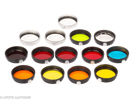 Lot with 13 Leitz 36mm clamp on filters
