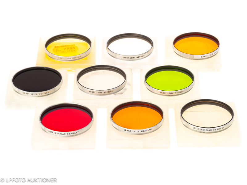 Lot with eight Leica E57 filters