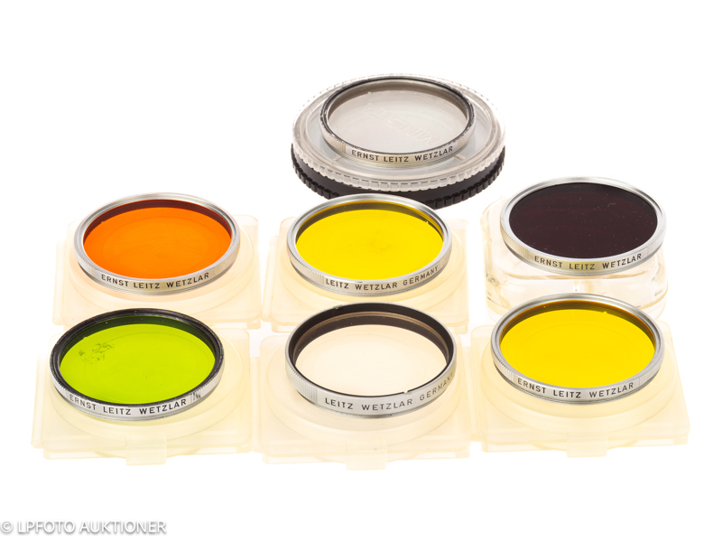 Lot with seven E42 Leica filters