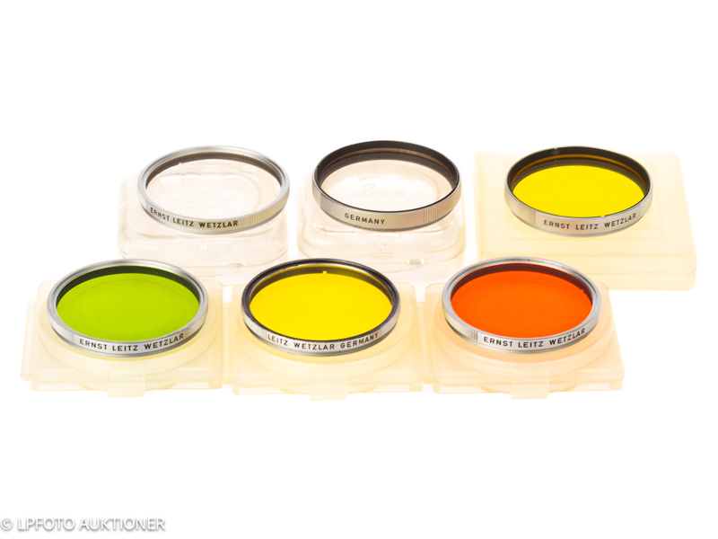 Lot with six E42 Leica filters