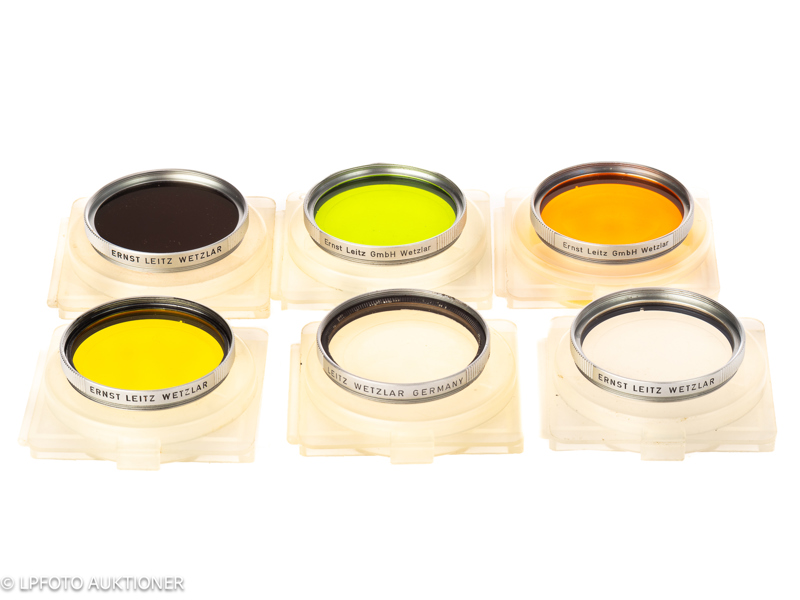 Lot with six E39 Leica filters
