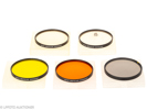 Lot with five Series VIII Leica filters