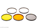 Lot with five Series VIII Leica filters
