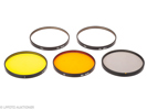 Lot with five Series VIII Leica filters