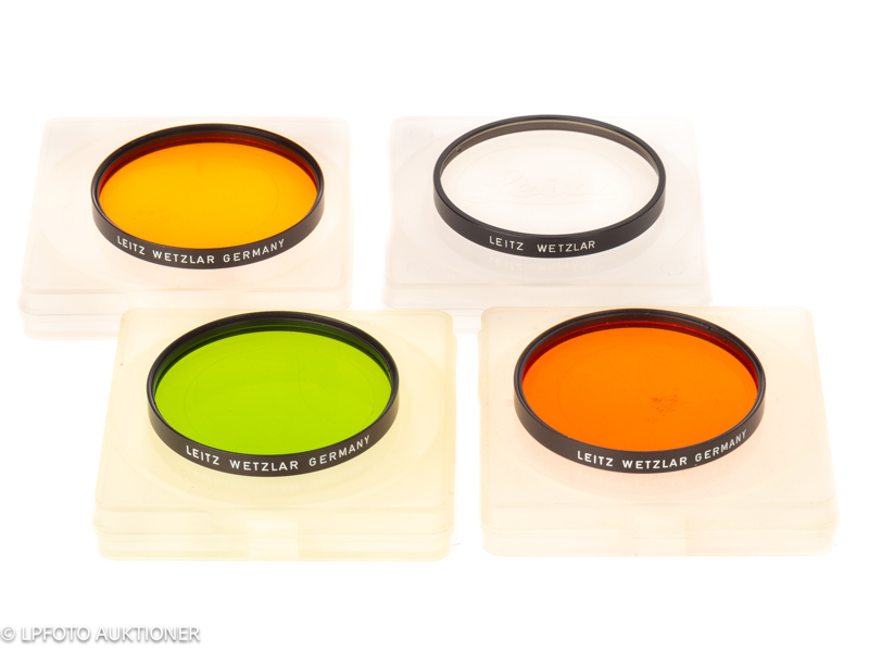 Lot with four Series VII Leica filters