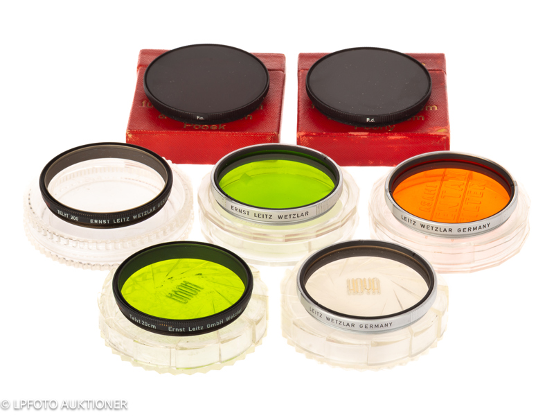 Lot with seven E48 Leica filters