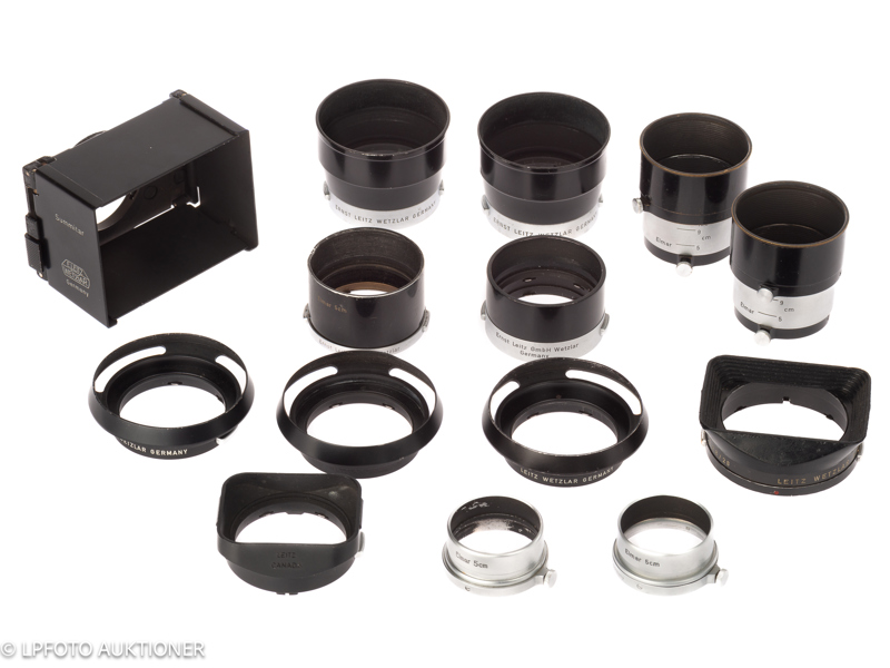 Lot with Leica lens hoods