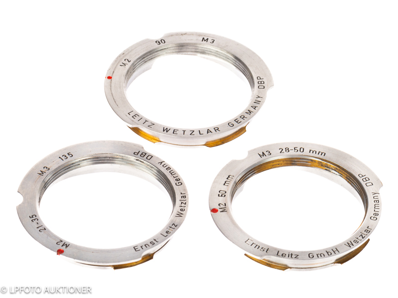 Lot with three Leica adapters