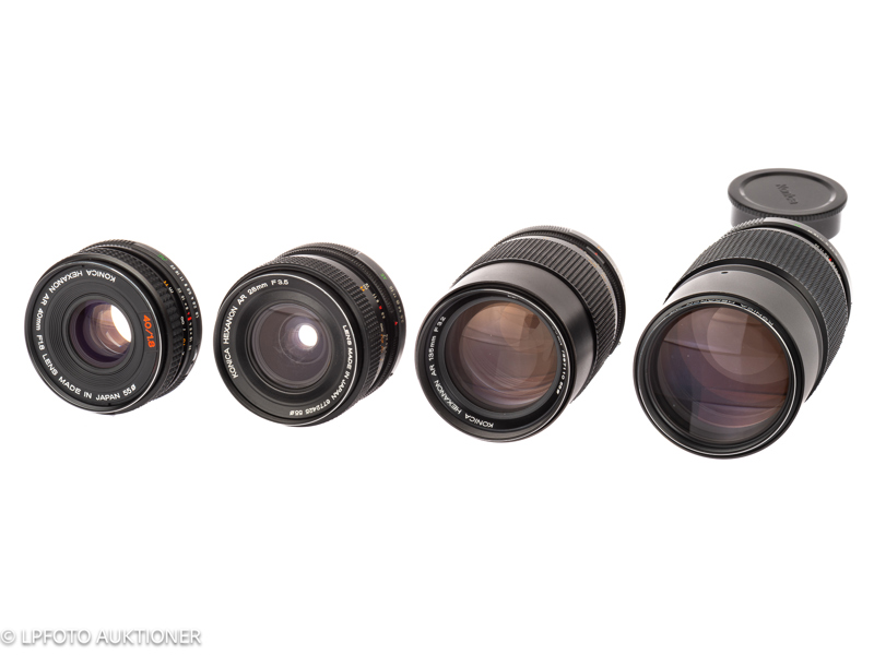 Lot with four Konica Lenses
