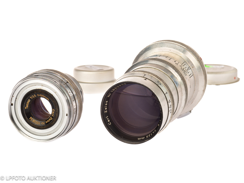 Lot with two Contax rangefinder lenses