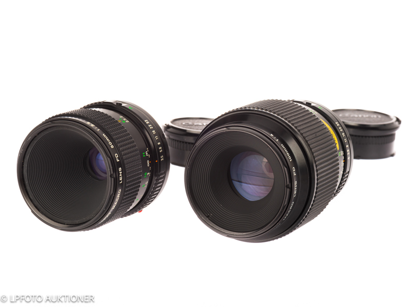 Lot with two Canon macro lenses