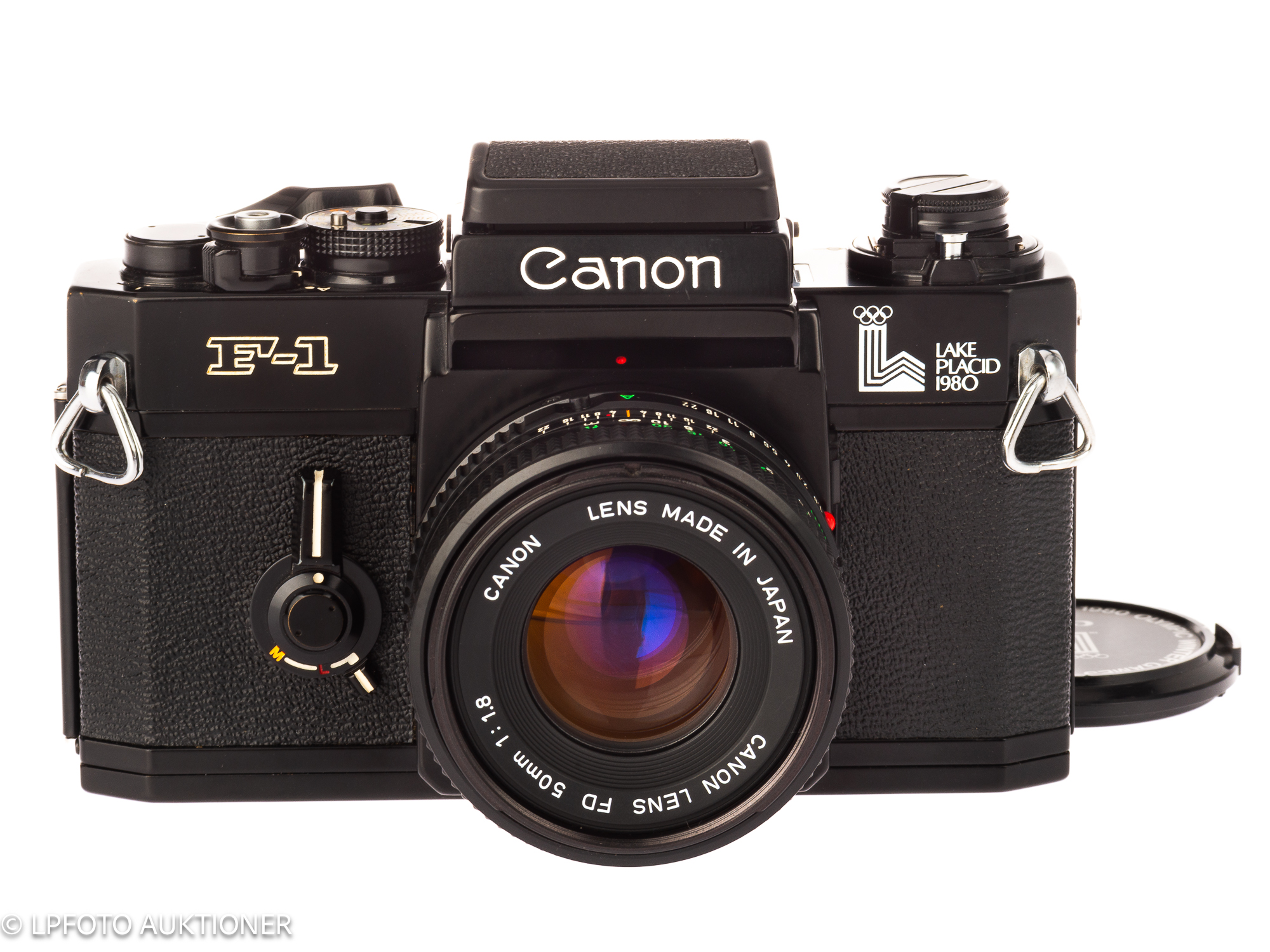 Canon F-1n ''Lake Placid'' 1980 No.613086 | Auktion lpfoto.se