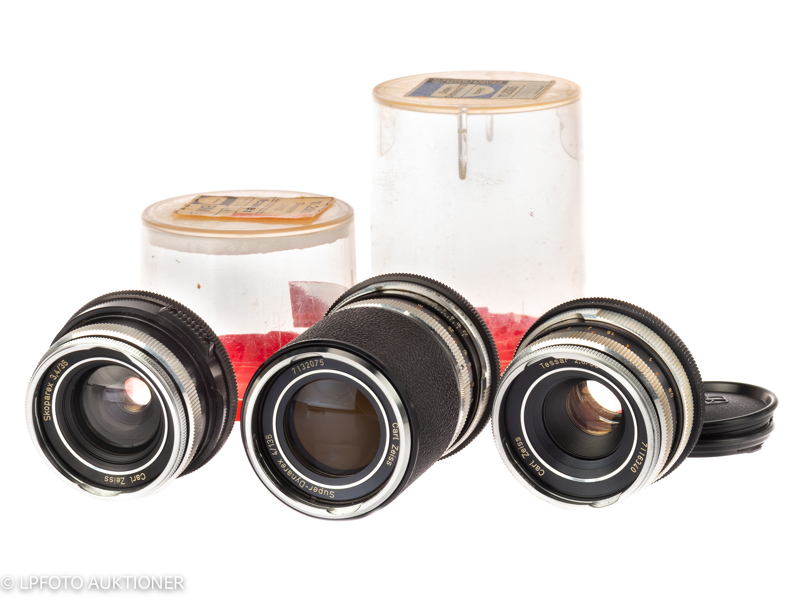 Lot with three lenses for Voigtländer Icarex