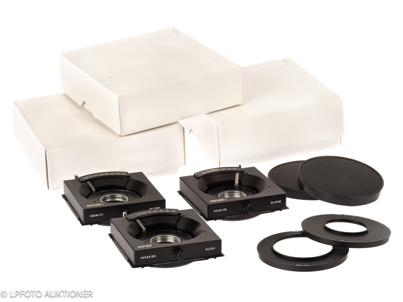 Lot with three Sinar P3 mounting plates