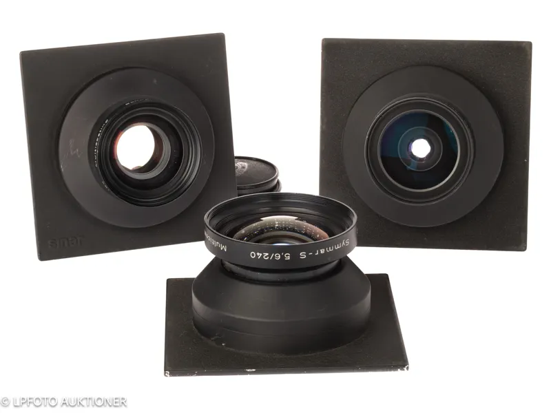 Lot with three Symmar-S lenses