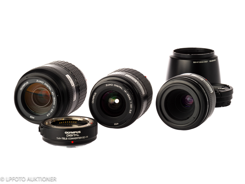 Lot with 3 Olympus digital lenses
