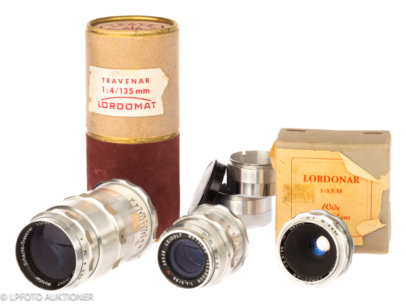 Lot with three Lordomat lenses