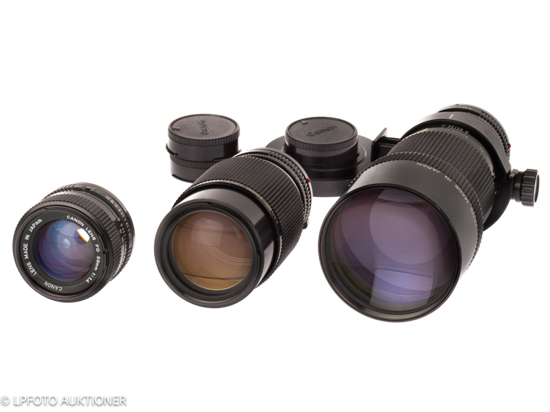 Lot with 3 Canon FD Lenses