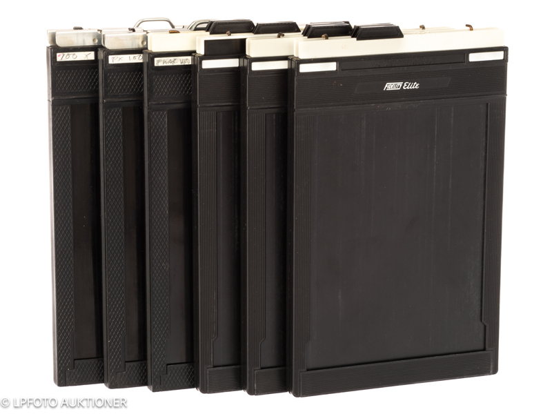 Lot with six 5x7 film holders