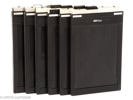 Lot with six 5x7 film holders