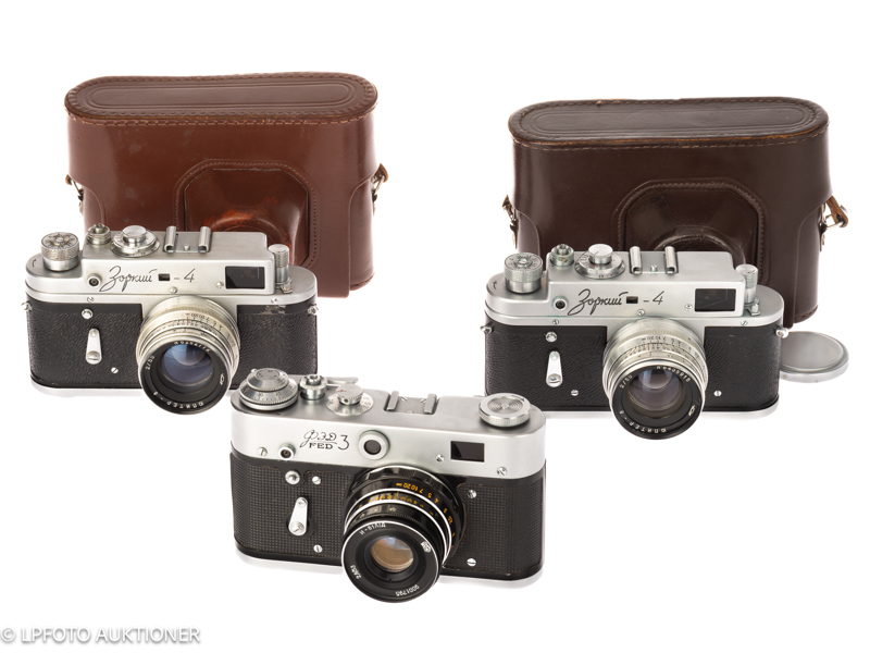 Lot with 3 Russian cameras