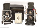 Lot with Mamiya C cameras and lenses