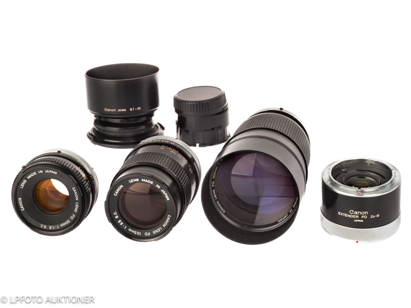 Lot with 3 Canon FD Lenses