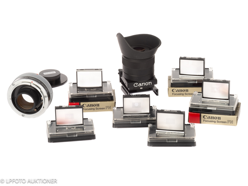 Lot with Canon F1 NEW accessories