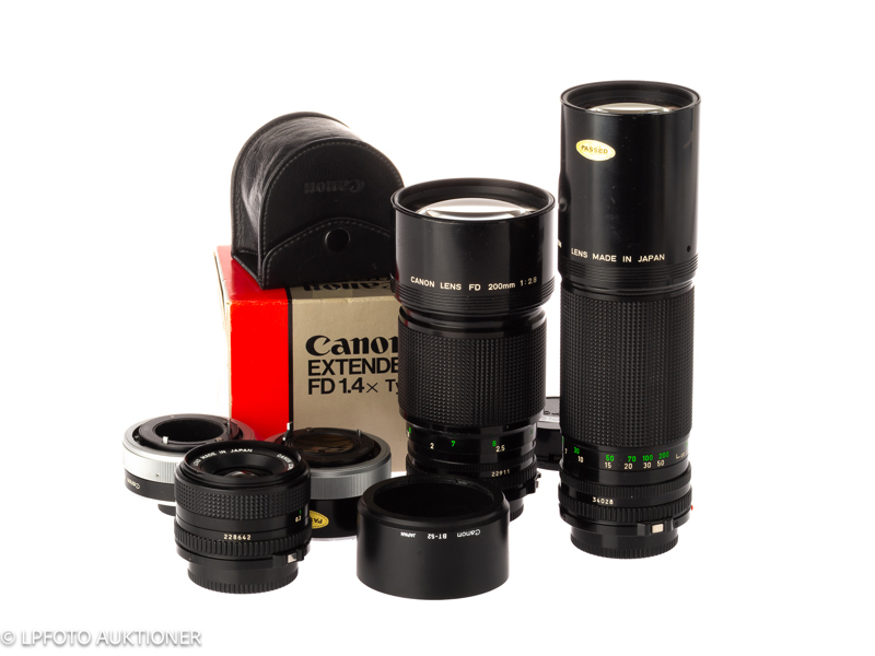 Lot with 3 Canon FD lenses
