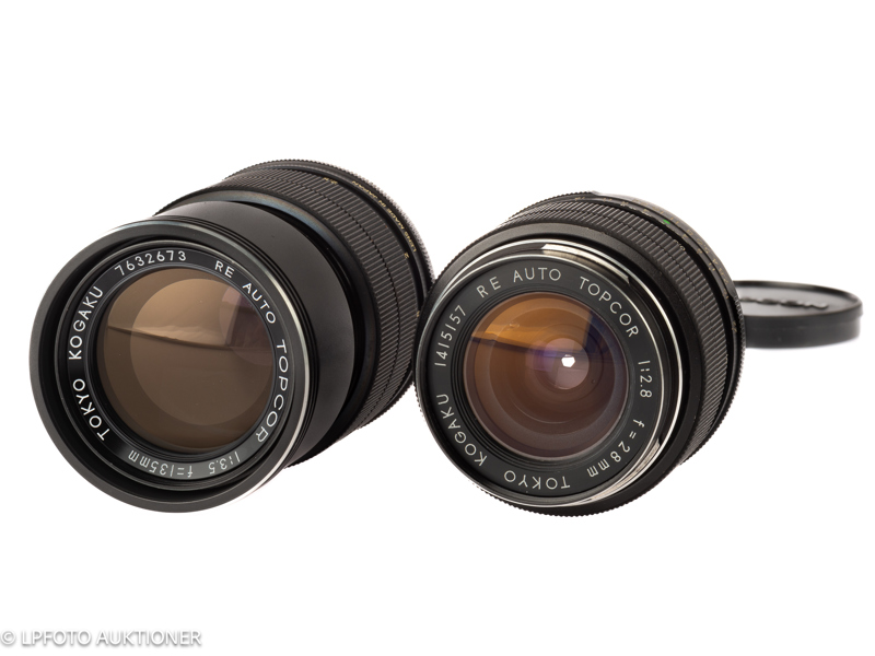 Lot with 2 Topcon RE lenses