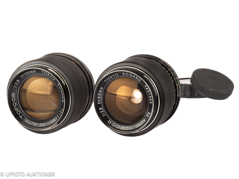 Lot with 2 Topcon RE lenses