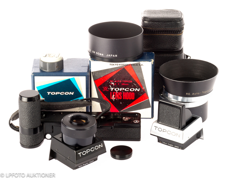 Lot with Topcon RE Accessories