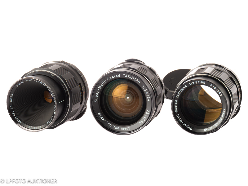 Lot with 3 Pentax M42 lenses