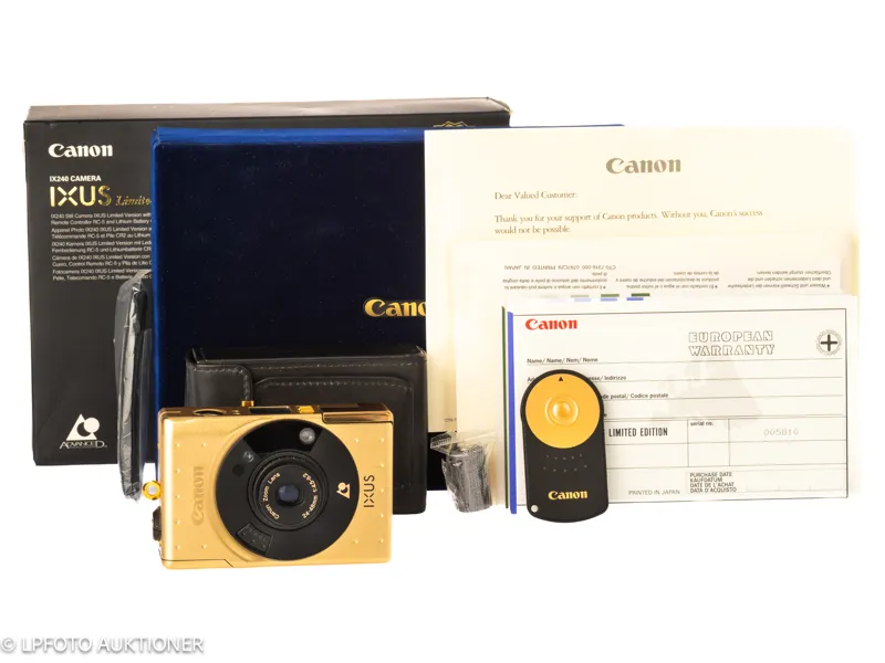 Canon Ixus IX240 60th Anniversary Limited Edition Gold