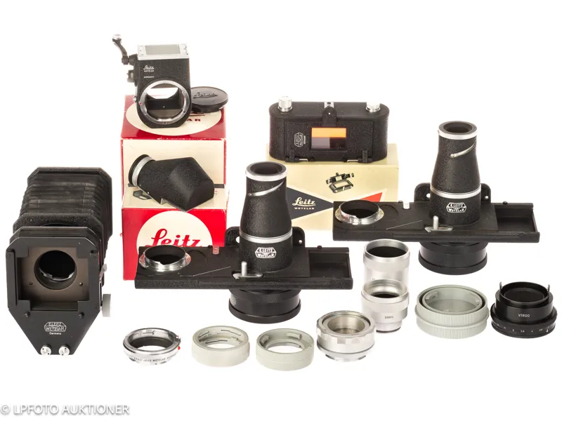 Lot with Leitz accessories