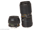 Lot with 2 Minolta macro lenses and 1 ring flash
