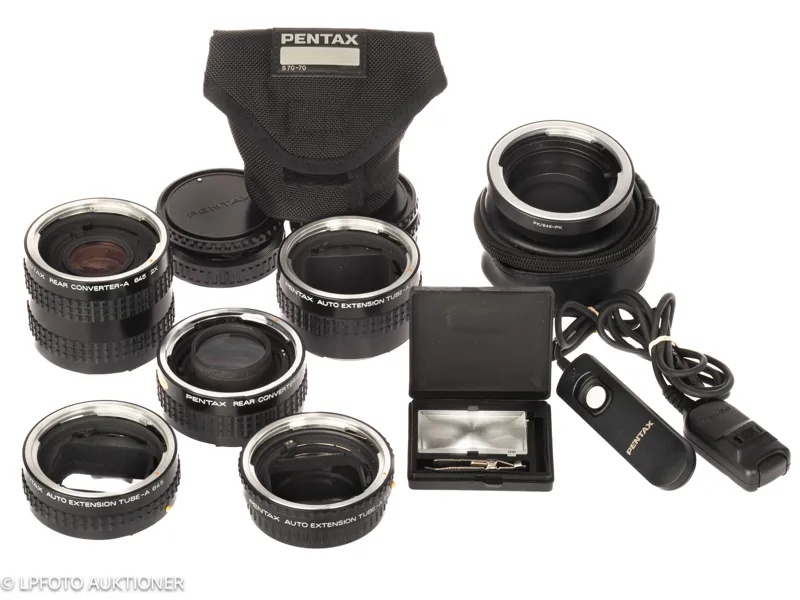Lot with Pentax 645 Accessories