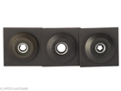 Lot with three Sinar lens boards