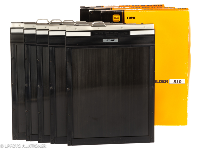 Lot with five Toyo Cut film holders 8x10in