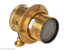Lot with two brass lenses