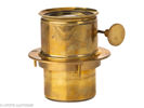 Lot with two brass lenses