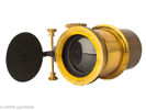 Lot with two brass lenses