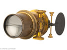 Lot with two brass lenses