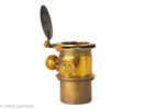 Lot with two brass lenses