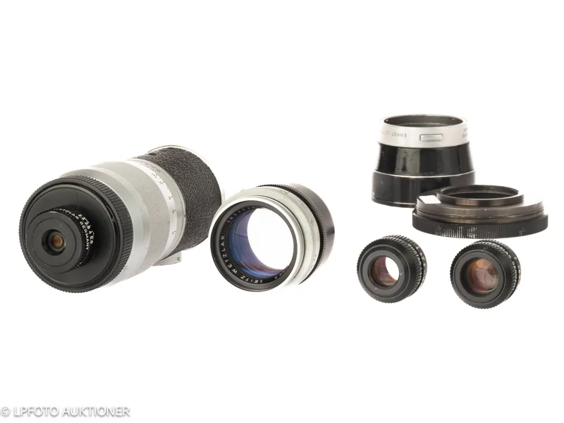 Lot with 3 Leitz Photar lenses